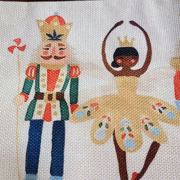 Nutcracker Pillow Cover Decorative Case Accent Xmas Holiday Home Christmas Decor - Picture 8 of 14